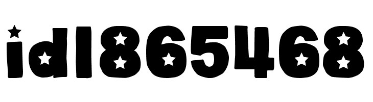 DJB Cutouts-Stars Bold  Free Fonts Download