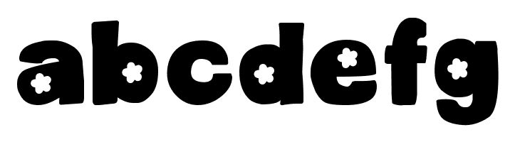 DJB Cutouts-Flowers Bold  Free Fonts Download