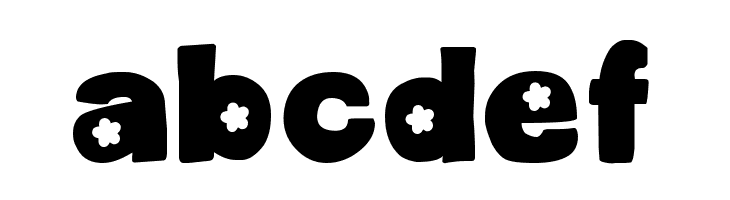 DJB Cutouts-Flowers Bold  Free Fonts Download