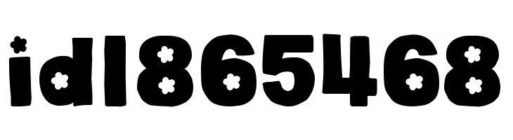 DJB Cutouts-Flowers Bold  Free Fonts Download