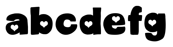 DJB Cutouts-Hearts Bold  Free Fonts Download