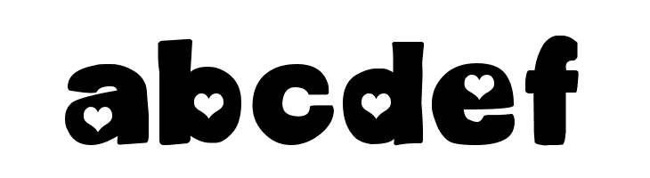DJB Cutouts-Hearts Bold  Free Fonts Download