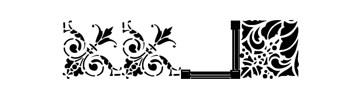 Vintage Decorative Corners 17  Free Fonts Download