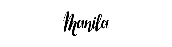 Manila LaserMetal Font