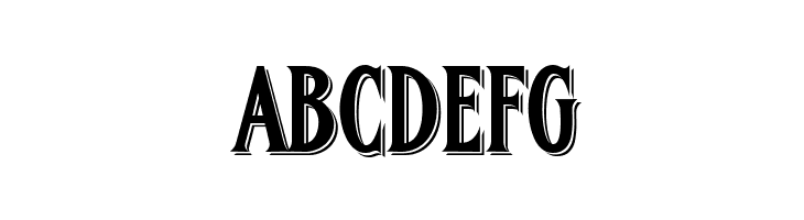 FHA Condensed French Shaded NC  Free Fonts Download