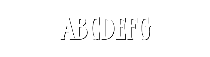 FHACondensedFrenchShadeNC  Free Fonts Download