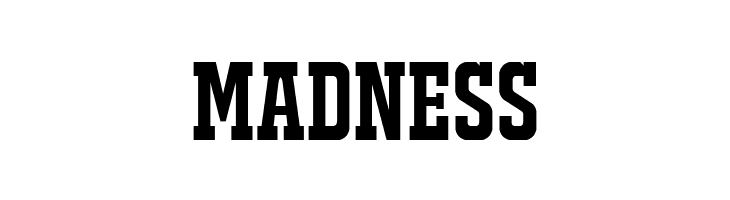 MADNESS JACKPORT REGULAR NCV Font