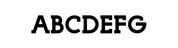 ABCDEFG Playoffs Serif Font