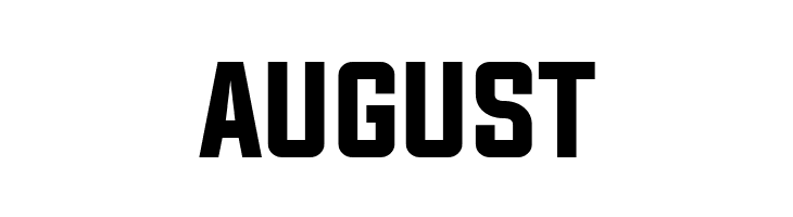 AUGUST Evogria Font