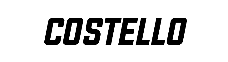 COSTELLO Evogria Italic Font