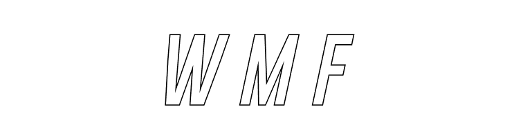 Gobold Hollow Italic Italic  Free Fonts Download