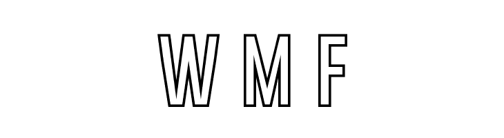 Gobold Hollow Bold  Free Fonts Download