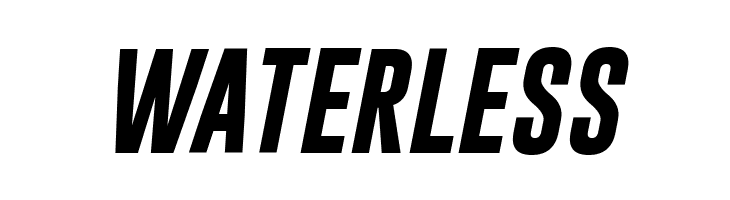 WATERLESS Gobold Bold Italic Italic Font