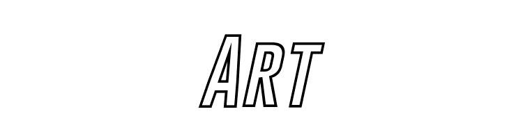 Gobold Hollow Bold Italic Italic  Free Fonts Download