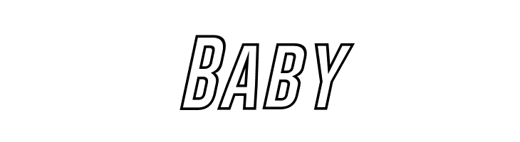 Gobold Hollow Bold Italic Italic  Free Fonts Download
