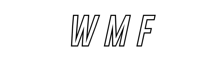 Gobold Hollow Bold Italic Italic  Free Fonts Download