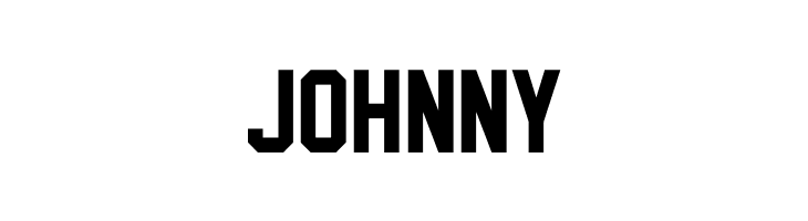 JOHNNY SablonUp-Regular Font