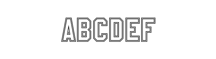 SablonUp-Outline  Free Fonts Download