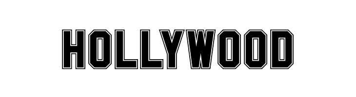 HOLLYWOOD SablonUp-College Font