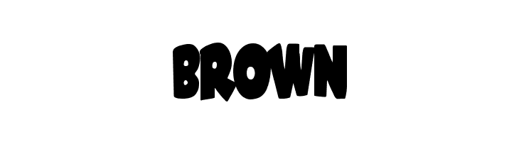 BROWN Shablagoo Condensed Font