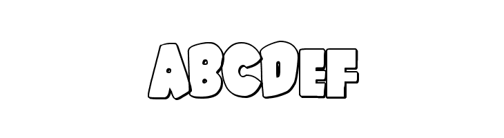 Shablagoo Outline  Free Fonts Download
