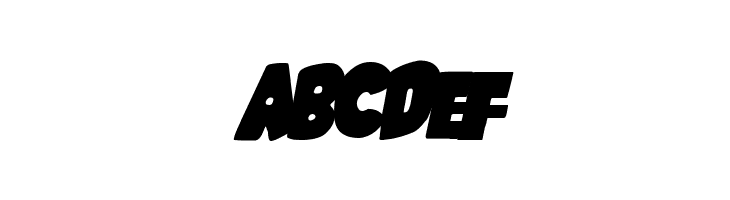 Shablagoo Overlap Italic  Free Fonts Download