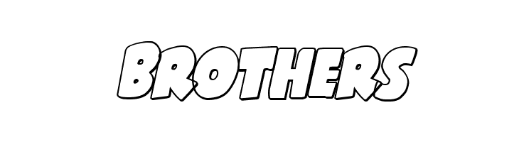 Shablagoo Outline Italic  Free Fonts Download