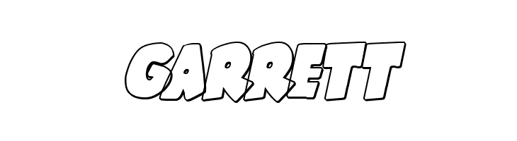 Shablagoo Outline Italic  Free Fonts Download