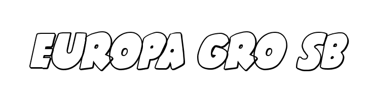 Shablagoo Outline Italic  Free Fonts Download