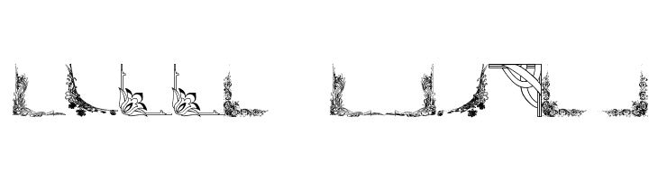 Vintage Decorative Corners 23  Free Fonts Download