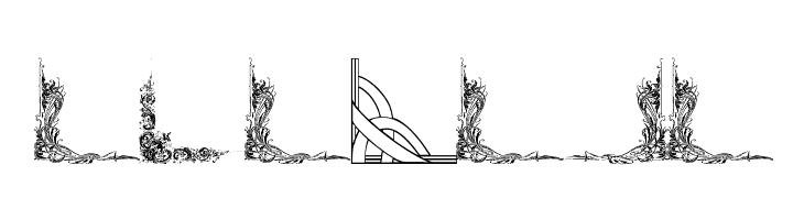 Vintage Decorative Corners 23  Free Fonts Download