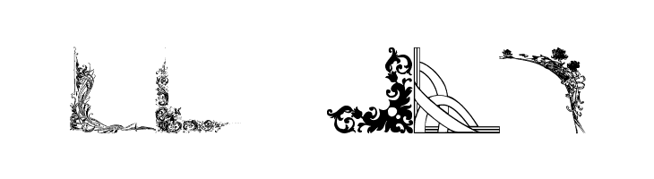 Vintage Decorative Corners 23  Free Fonts Download