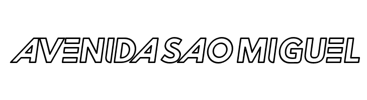 Hussar Techniczny Outline Oblique  Free Fonts Download