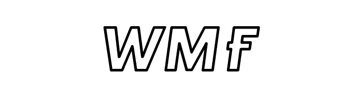 Hussar Techniczny Outline Oblique  Free Fonts Download