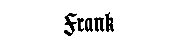 Frank TypographerGotisch Schmal Bold Font