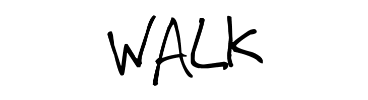 WALK Arnot Hand Font