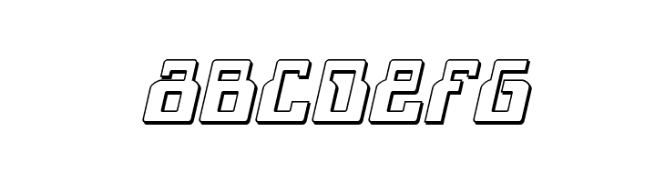 1968 Odyssey 3D Italic  Free Fonts Download