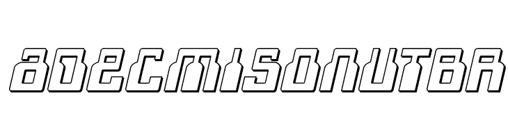 1968 Odyssey 3D Italic  Free Fonts Download