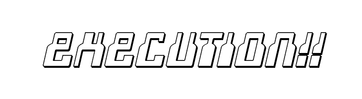 1968 Odyssey 3D Italic  Free Fonts Download