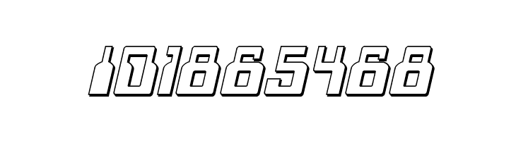 1968 Odyssey 3D Italic  Free Fonts Download