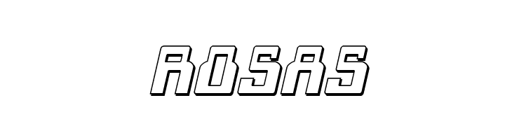 1968 Odyssey 3D Italic  Free Fonts Download