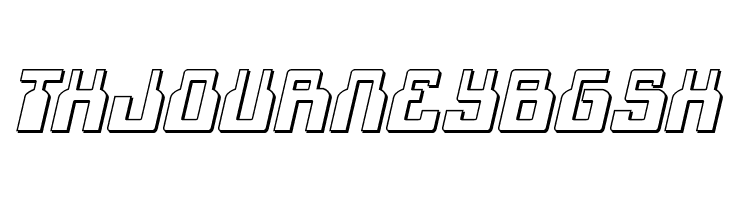 1968 Odyssey 3D Italic  Free Fonts Download