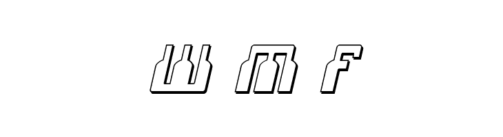 1968 Odyssey 3D Italic  Free Fonts Download