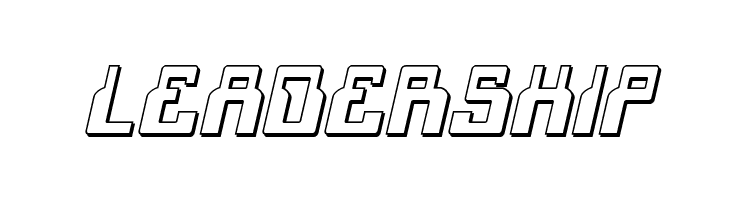 1968 Odyssey 3D Italic  Free Fonts Download