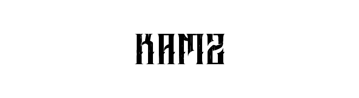 KAMZ ALTRASHED-rough Font