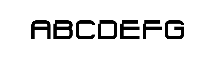 ABCDEFG Bullet Trace 7 Solid Font