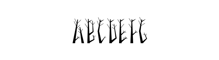 Seasonal Trees  Free Fonts Download
