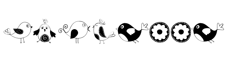 DOODLE DINGS 1 Birds Cages  Free Fonts Download