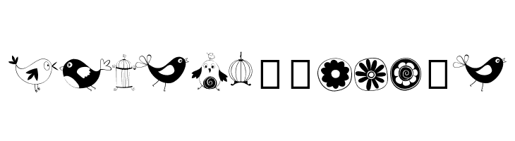DOODLE DINGS 1 Birds Cages  Free Fonts Download