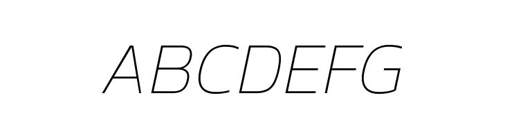 Kanit Thin Italic  Free Fonts Download